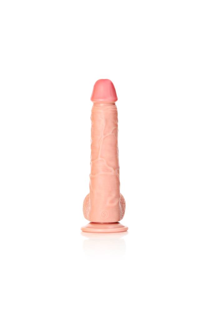 Shots Toys - Real Rock - 10" Straight Dildo with Balls - Various Colours - Stag Shop