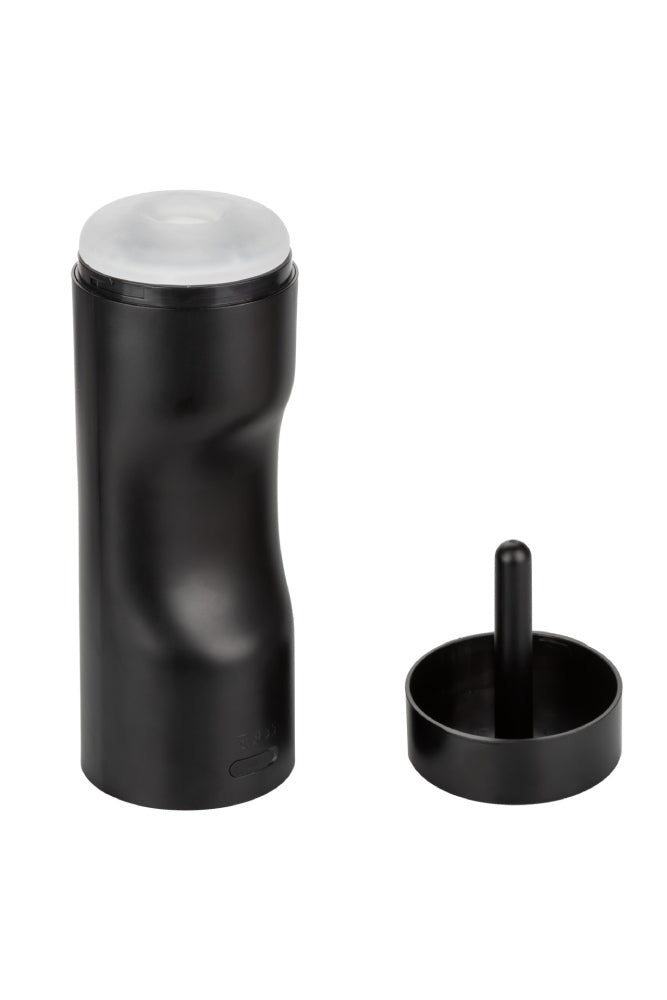 Cal Exotics - Bionic - Sucking and Vibrating Masturbator - Black - Stag Shop