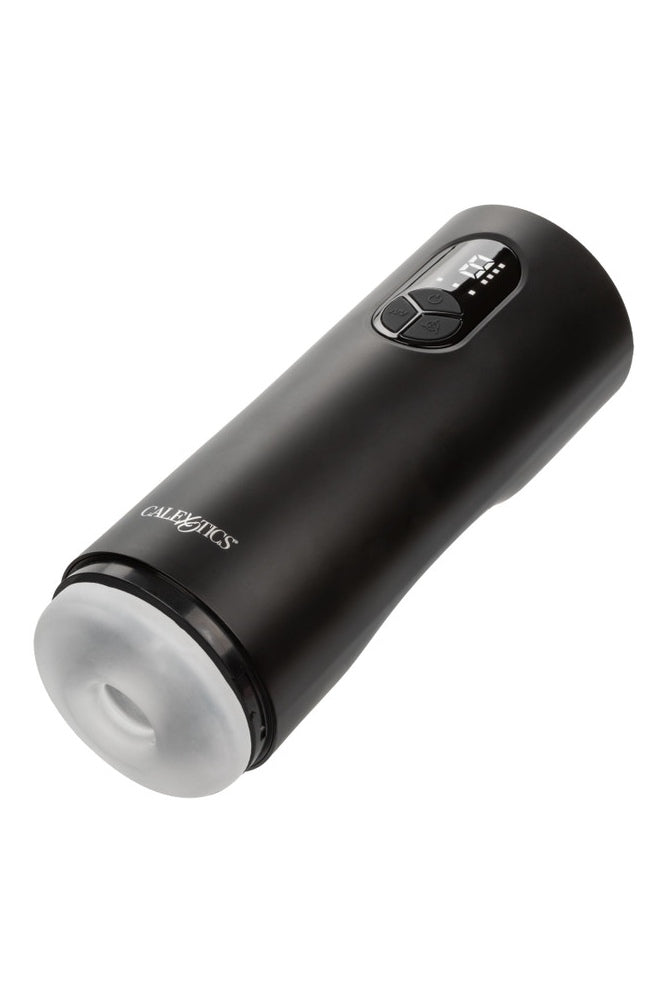 Cal Exotics - Bionic - Sucking and Vibrating Masturbator - Black - Stag Shop