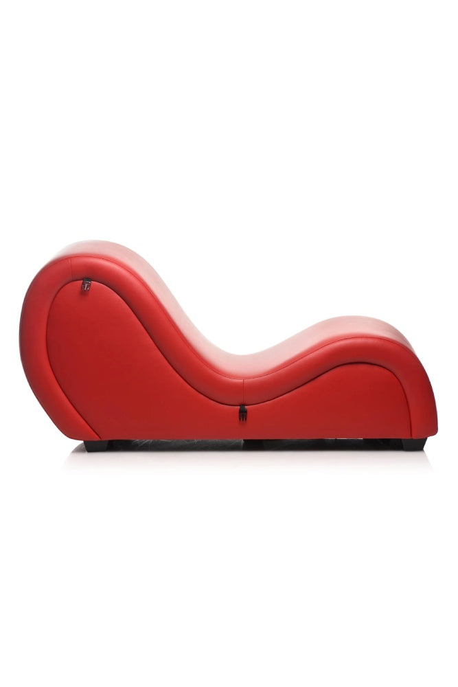 XR Brands - Master Series - Kinky Couch Sex Chaise Lounge With Love Pillows - Red - Stag Shop