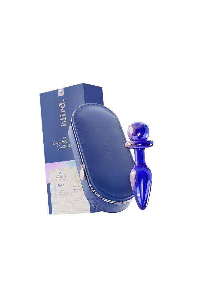 Biird - Anii Glass Anal Plug - Purple - Stag Shop
