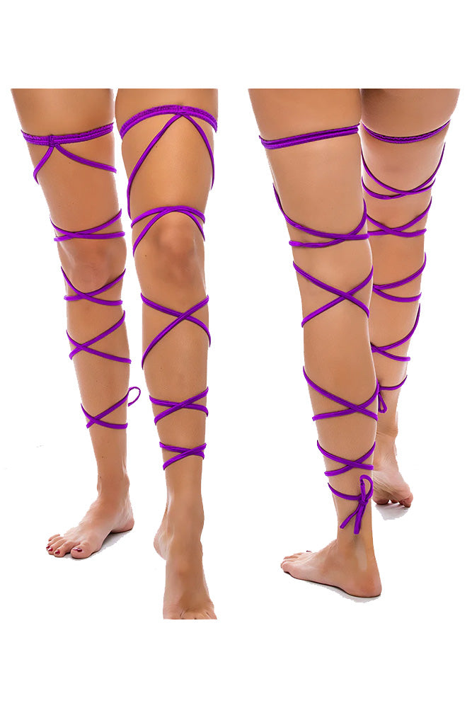 BodyZone - Tie Up Strappy Leg Garters - 1040 - Various Colors - Stag Shop
