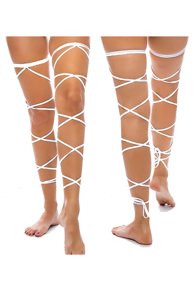 BodyZone - Tie Up Strappy Leg Garters - 1040 - Various Colors - Stag Shop