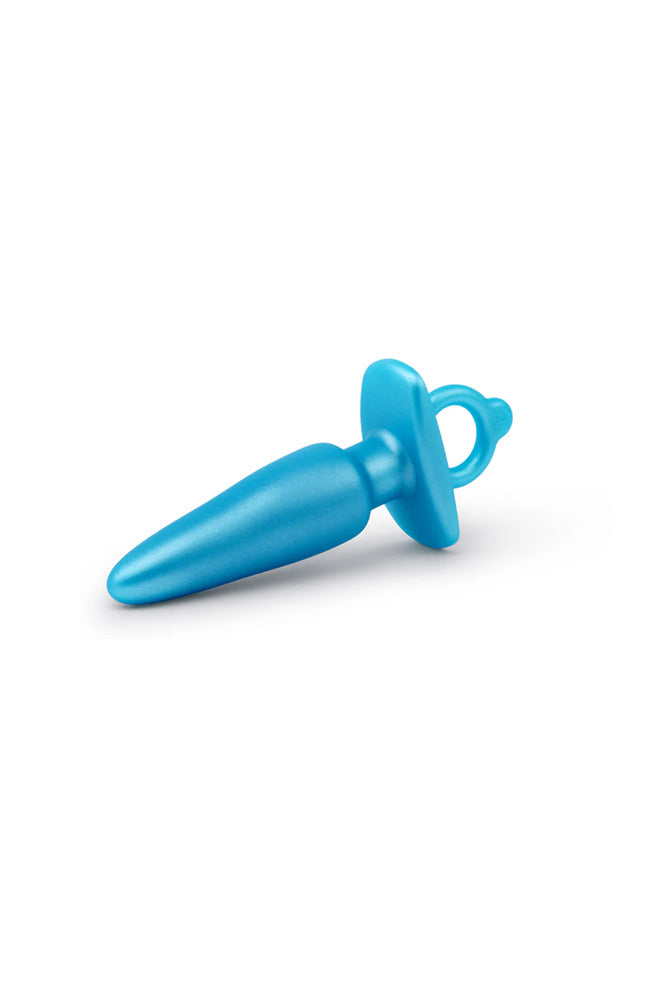 b-Vibe - Butties - Sleek Tapered Silicone Anal Plug - Blue - Stag Shop