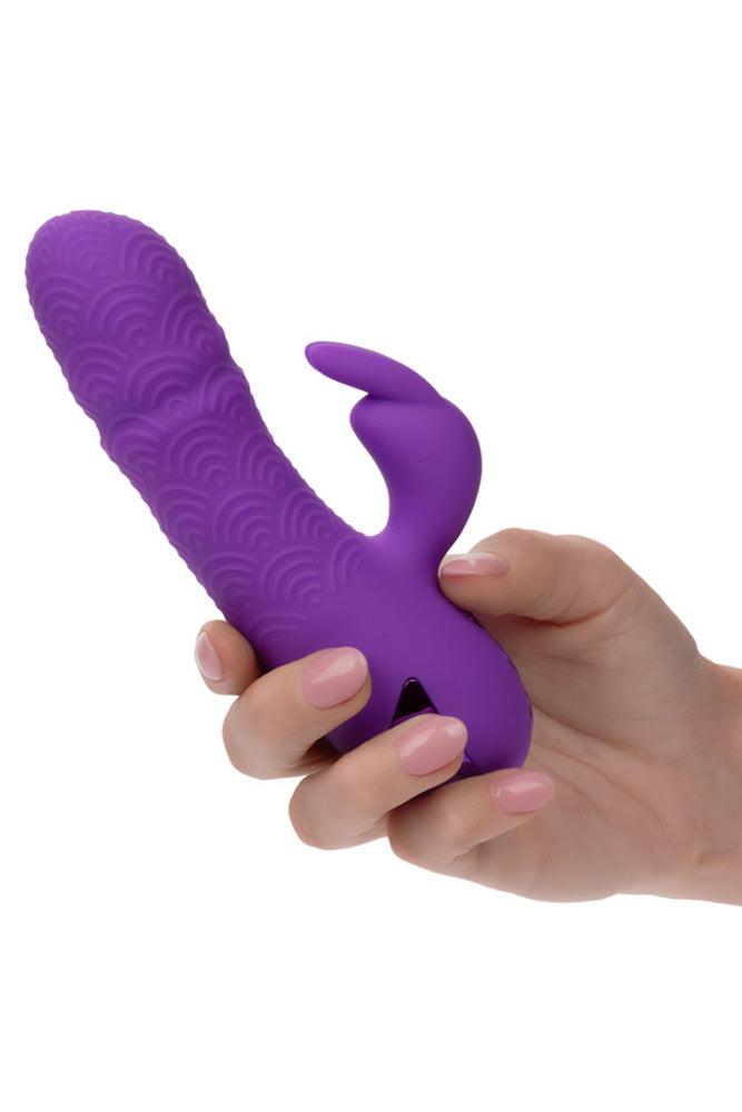 Cal Exotics - California Dreaming - Manhattan Beach Marvel Thrusting Rabbit Vibrator - Purple - Stag Shop