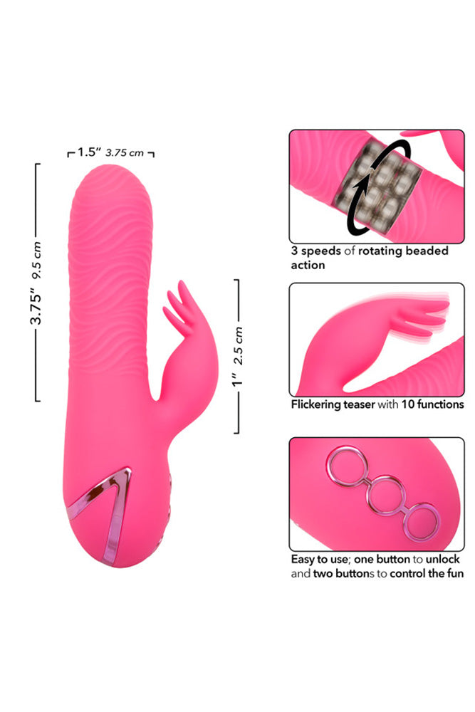 Cal Exotics - California Dreaming - Sacramento Sweetie Rabbit Vibrator - Pink - Stag Shop