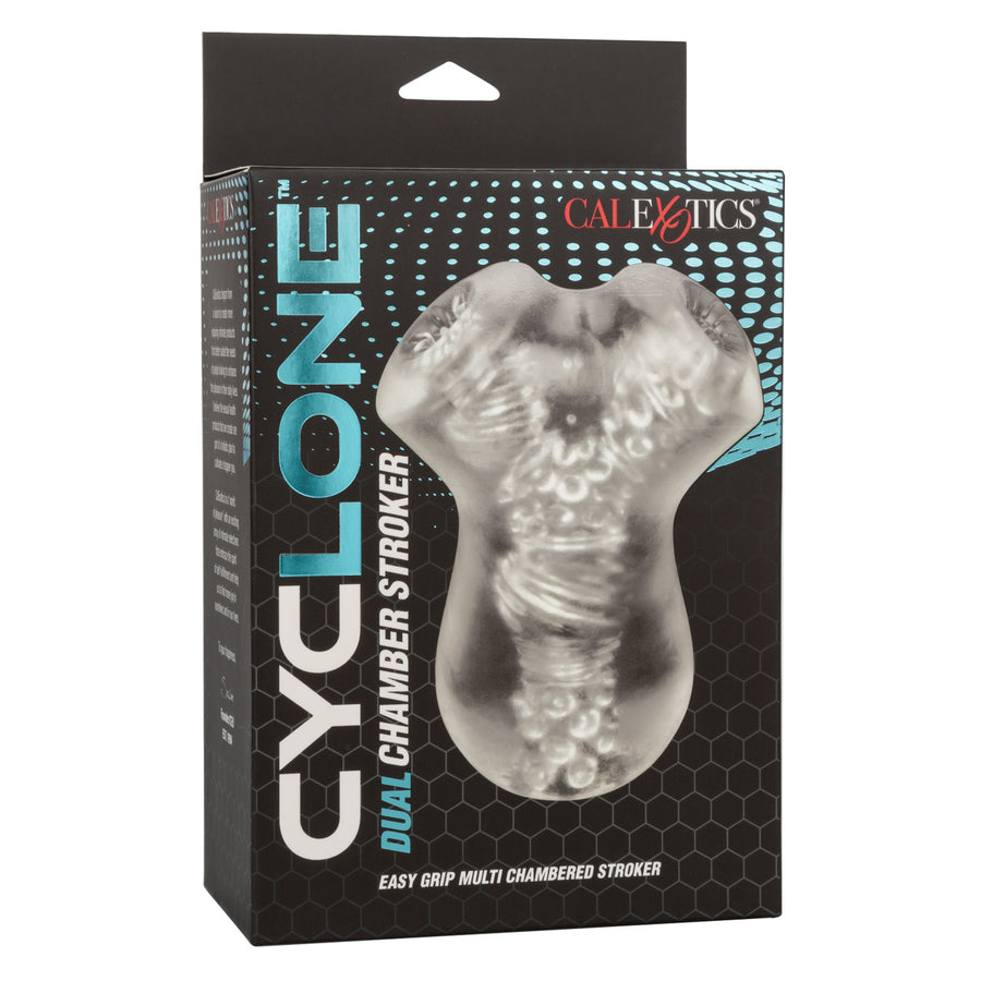 Cal Exotics - Cyclone Dual Chamber Stroker - Clear - Stag Shop