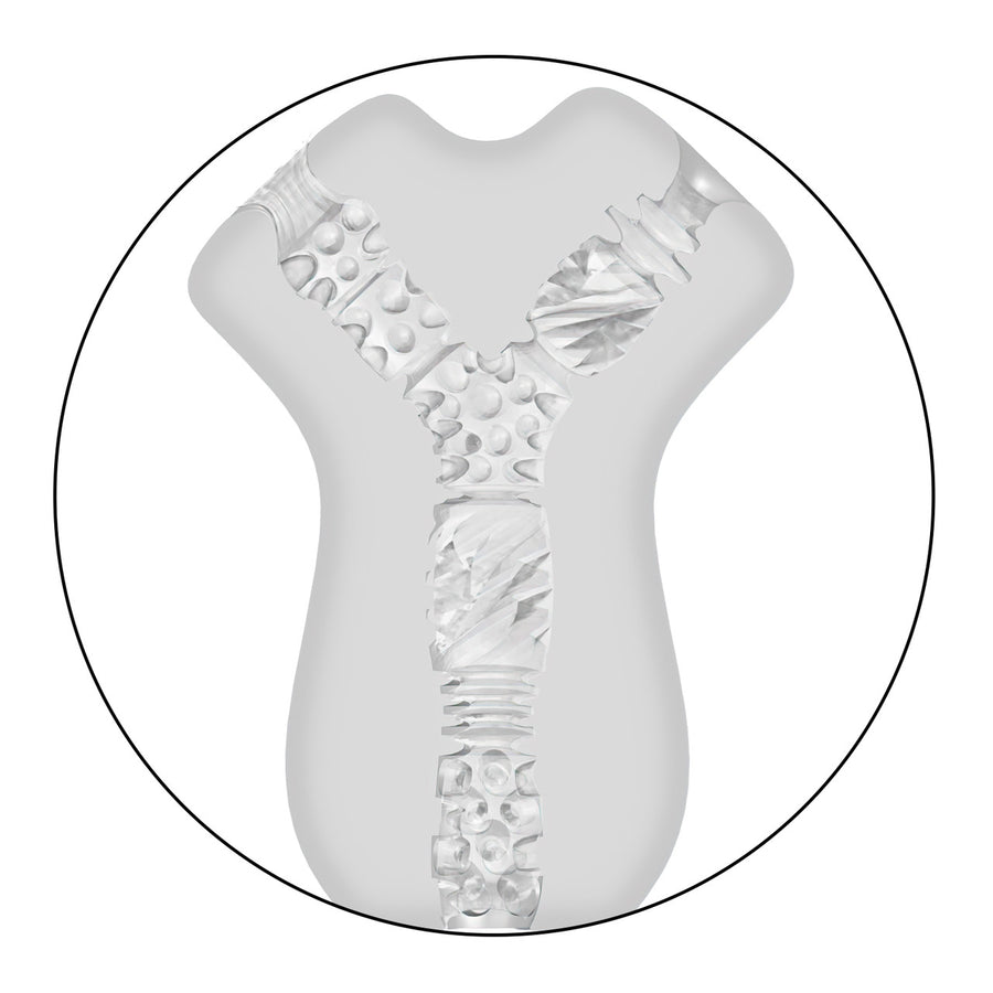 Cal Exotics - Cyclone Dual Chamber Stroker - Clear - Stag Shop