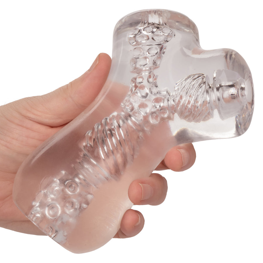 Cal Exotics - Cyclone Dual Chamber Stroker - Clear - Stag Shop