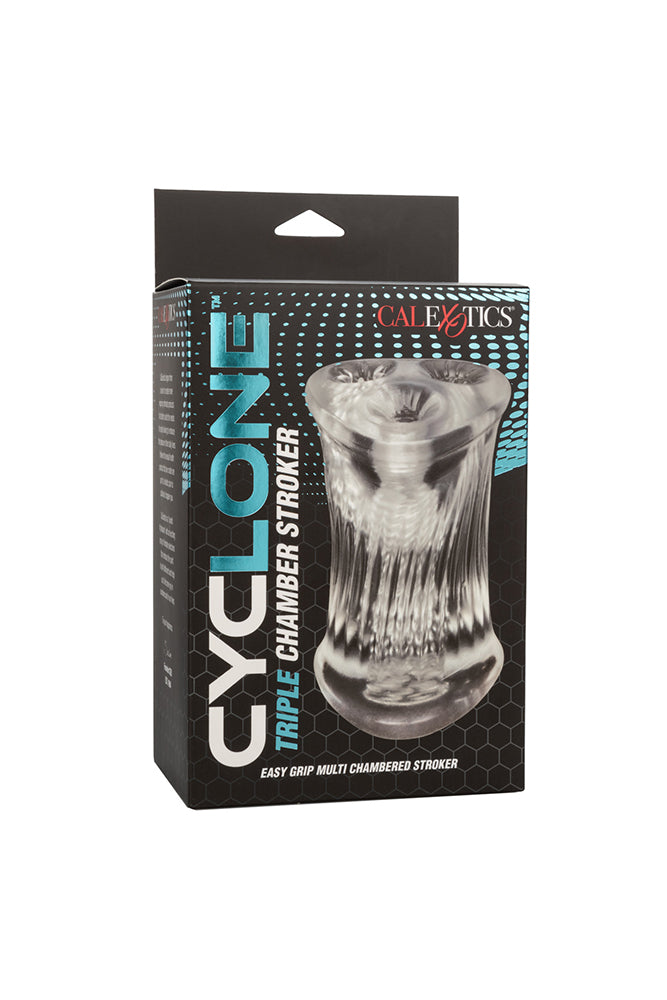 Cal Exotics - Cyclone Triple Chamber Stroker - Clear - Stag Shop