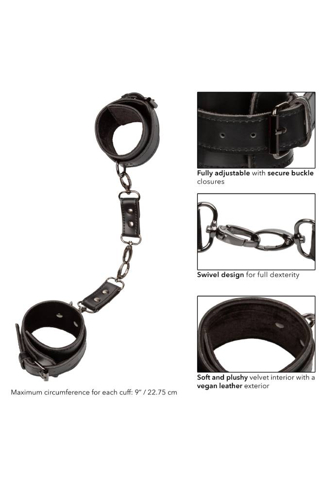 Cal Exotics - Euphoria Collection - Hand Cuffs - Black - Stag Shop