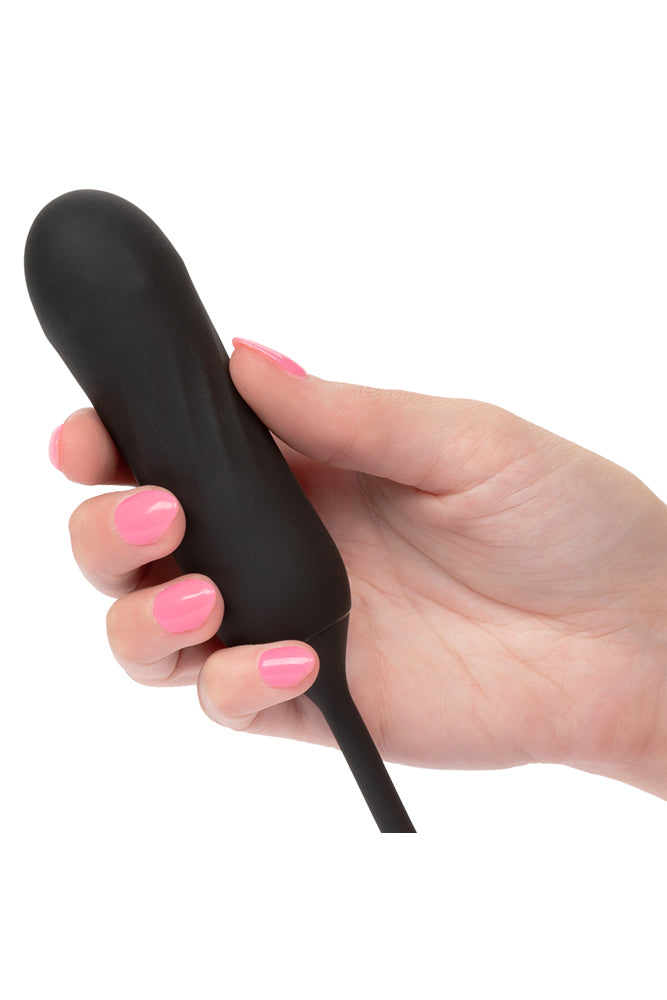 Cal Exotics - French Kiss - Elite Lover Flickering and Rotating Vibrator - Black - Stag Shop