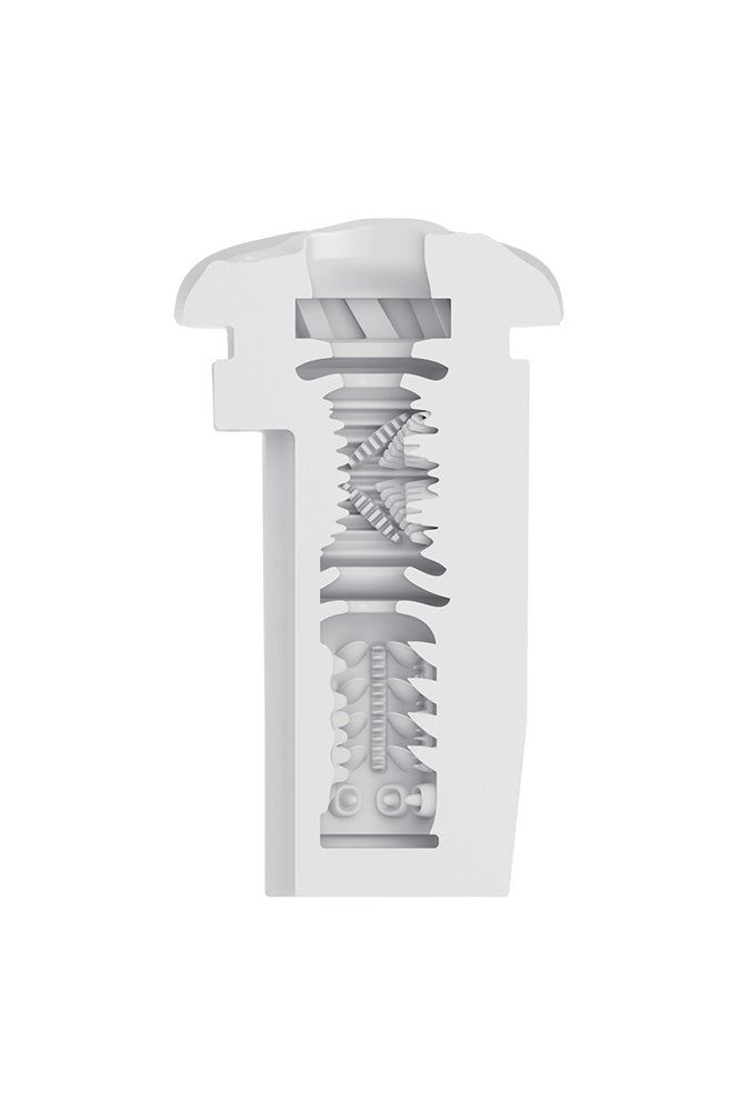 Cal Exotics - Optimum Power - Life-Like Pulsar Stroker With Suction & Vibration - White - Stag Shop