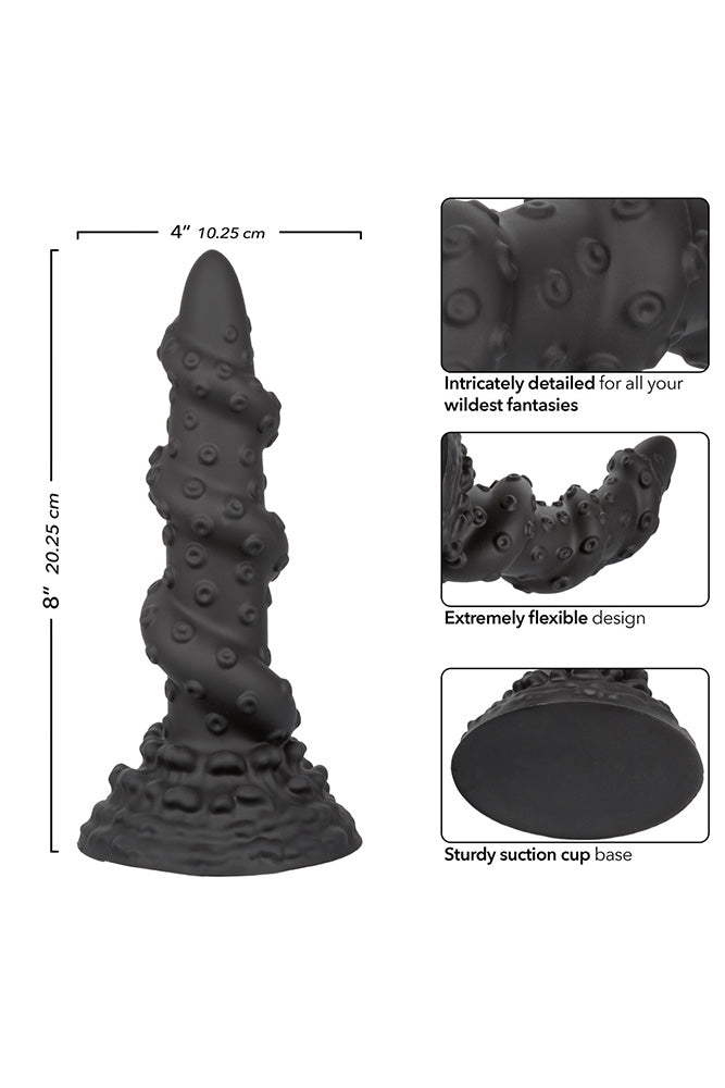 Cal Exotics - Monster Dong - The Kraken Silicone Dildo - Black - Stag Shop