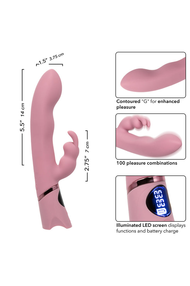 Cal Exotics - Orgasmatron - Digital G-Bunny Rabbit Vibrator - Pink - Stag Shop