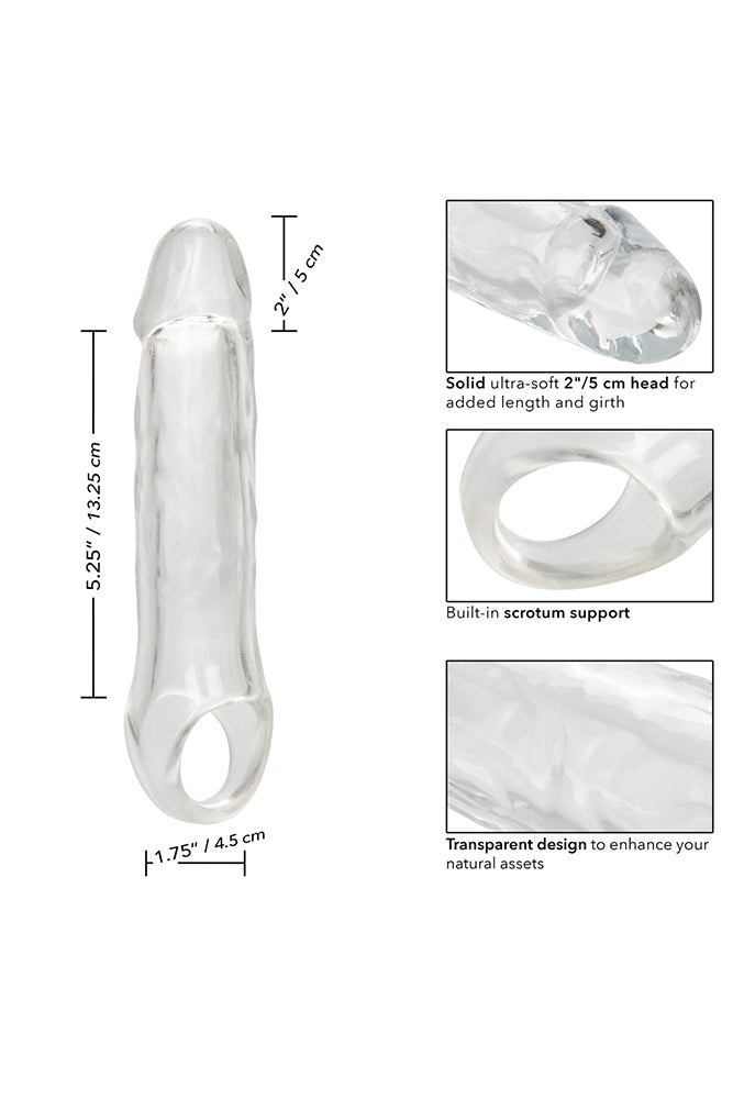 Cal Exotics - Performance Maxx - 7.5" Extension with Scrotum Strap - Clear - Stag Shop