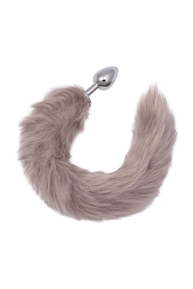 Cal Exotics - Running Wild - Grey Tail Anal Plug - Grey/Silver - Stag Shop