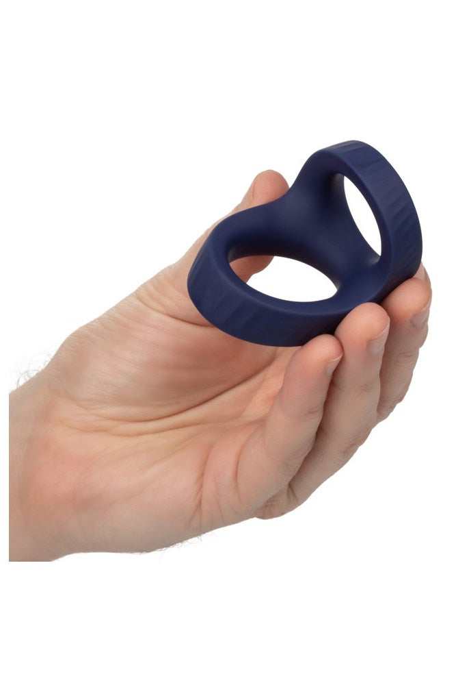 Cal Exotics - Viceroy - Max Dual Silicone Cock Ring - Blue - Stag Shop