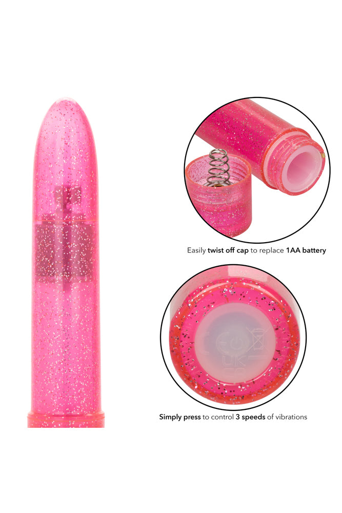 Cal Exotics - Sparkle Mini Vibrator - Pink - Stag Shop