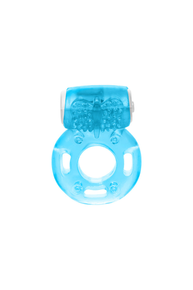 Cal Exotics - Foil Pack - Vibrating Cock Ring - Blue - Stag Shop