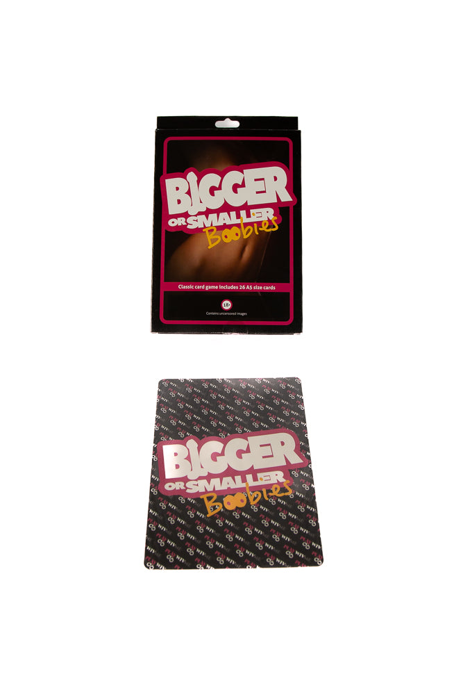 Creative Conceptions - Bigger or Smaller Boobs Card Game - Stag Shop
