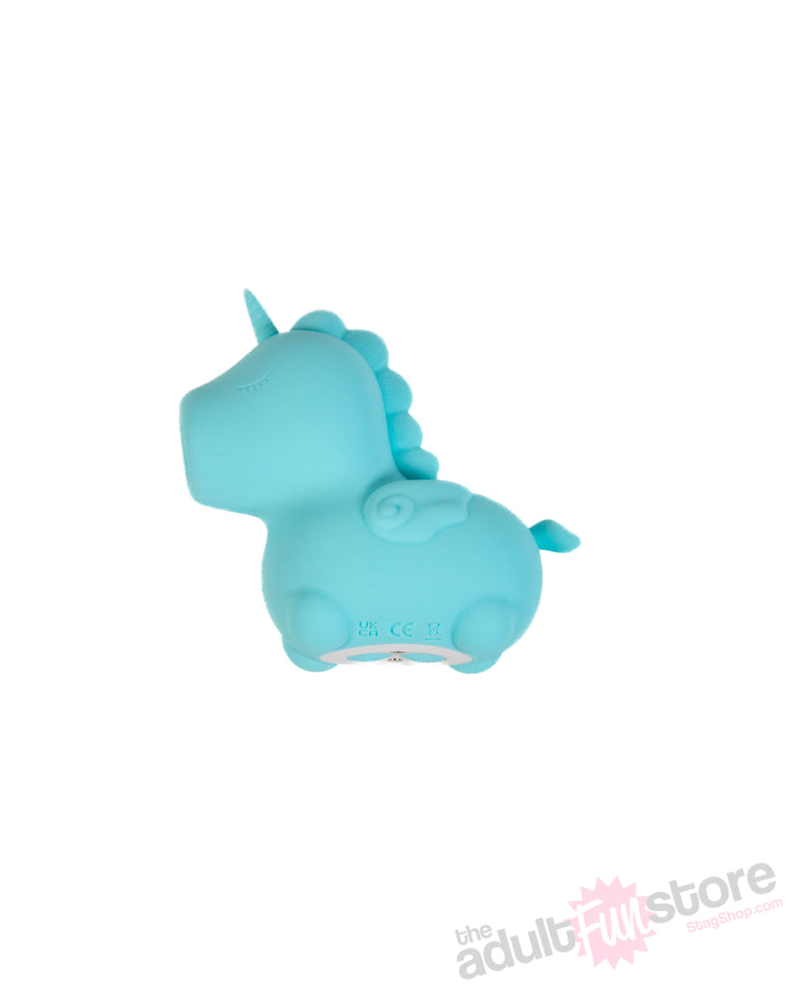 Creative Conceptions - Unihorn Mount'n Peak Twirling Tongue Vibrator - Blue - Stag Shop