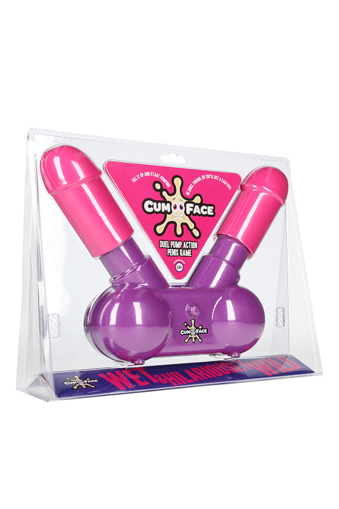 Shots Toys - Cum Face Duel Pump Action Penis Game - Stag Shop