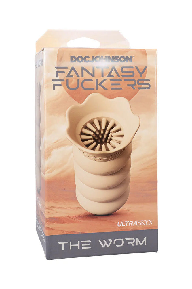 Doc Johnson - Fantasy Fuckers - The Worm Stroker - Beige - Stag Shop