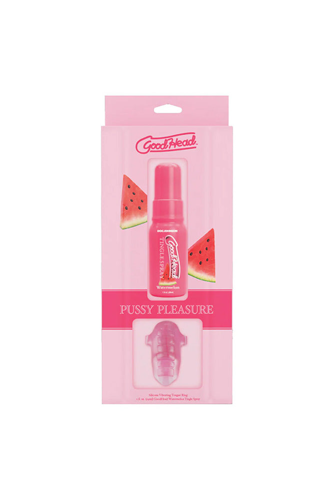 Doc Johnson - GoodHead - Pussy Pleasure Party Kit - Watermelon - Stag Shop