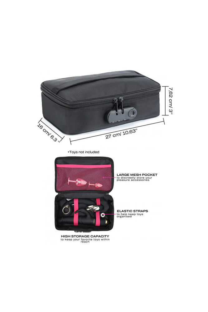 Dorcel - Discreet Lockable Storage Box - Black - Stag Shop