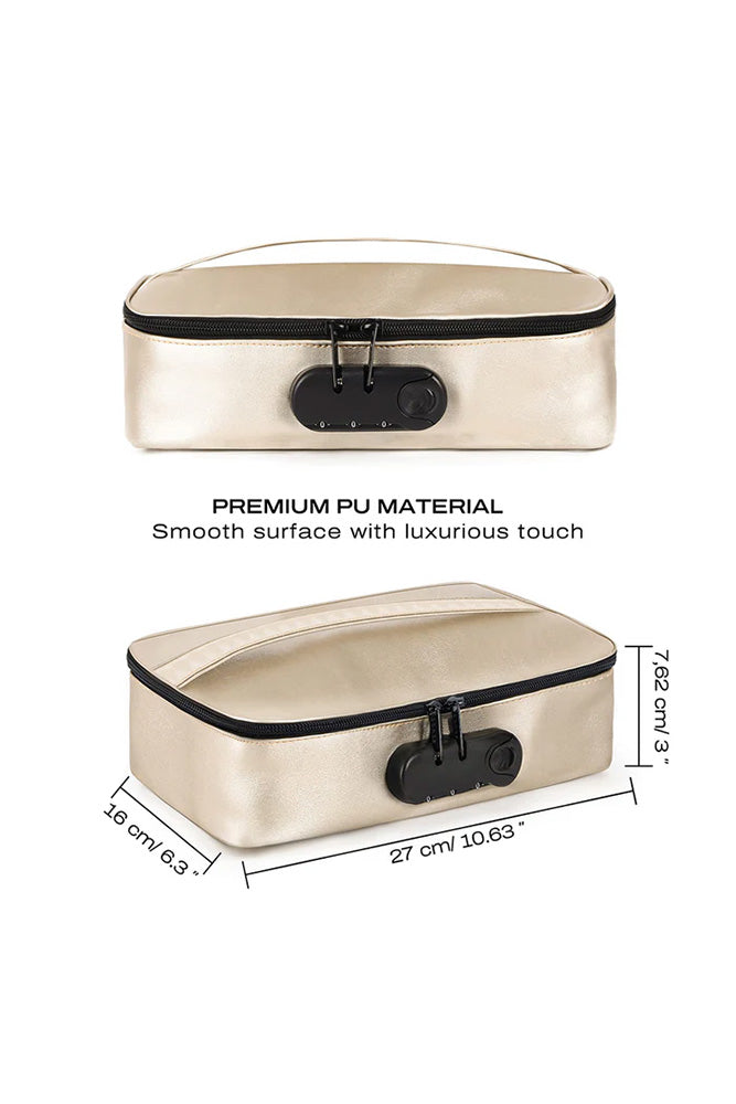 Dorcel - Discreet Lockable Storage Box - Luxury Gold - Stag Shop