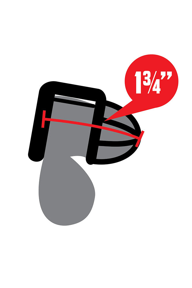 Electric Eel - Lockmaster - Stainless Steel Inverted Micro Chastity Cage With Urethral Straw - Stag Shop