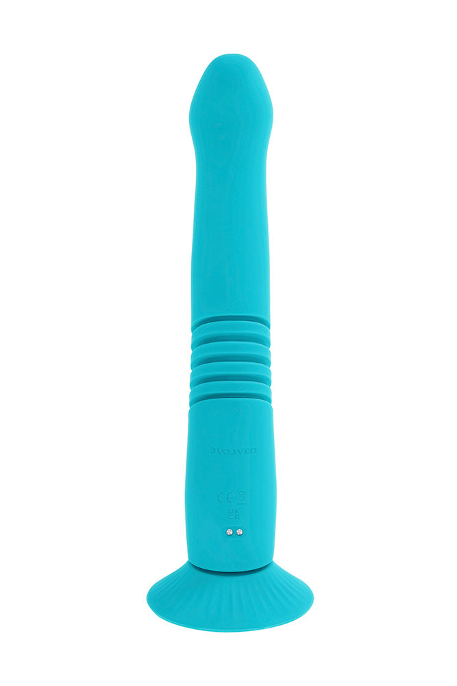 Evolved - Bunny Hop Thrusting Rabbit Vibrator With Suction Cup Base - Stag Shop