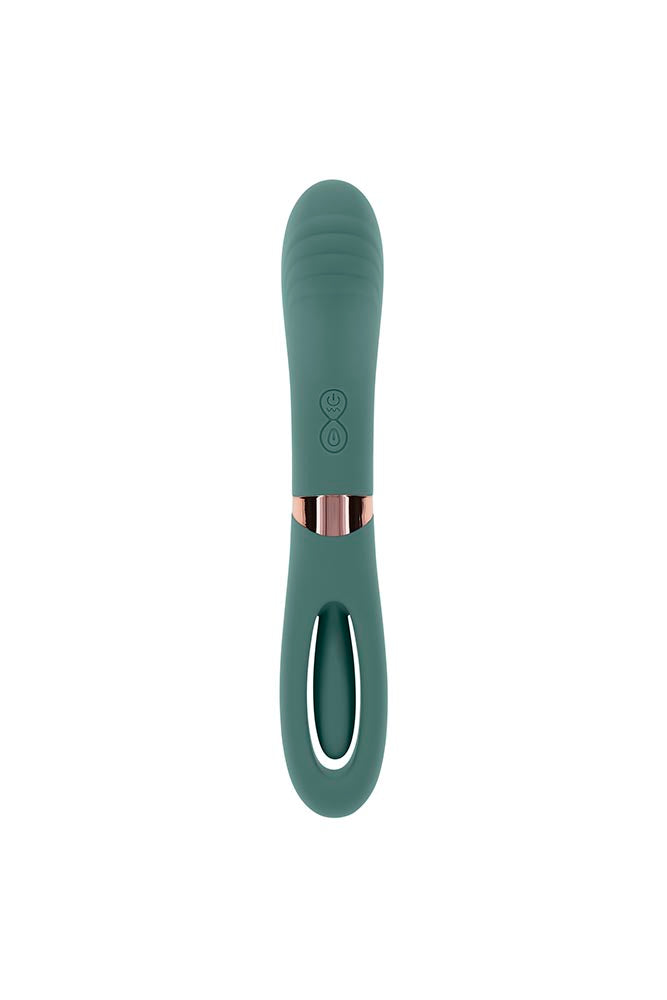 Evolved - Chick Flick Double Ended Vibrator - Green - Stag Shop