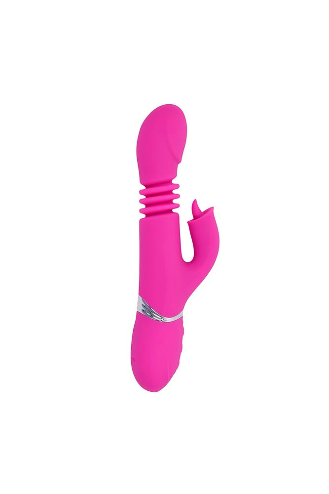 Evolved - Pink Dragon Thrusting & Twirling Rabbit Vibrator - Pink - Stag Shop