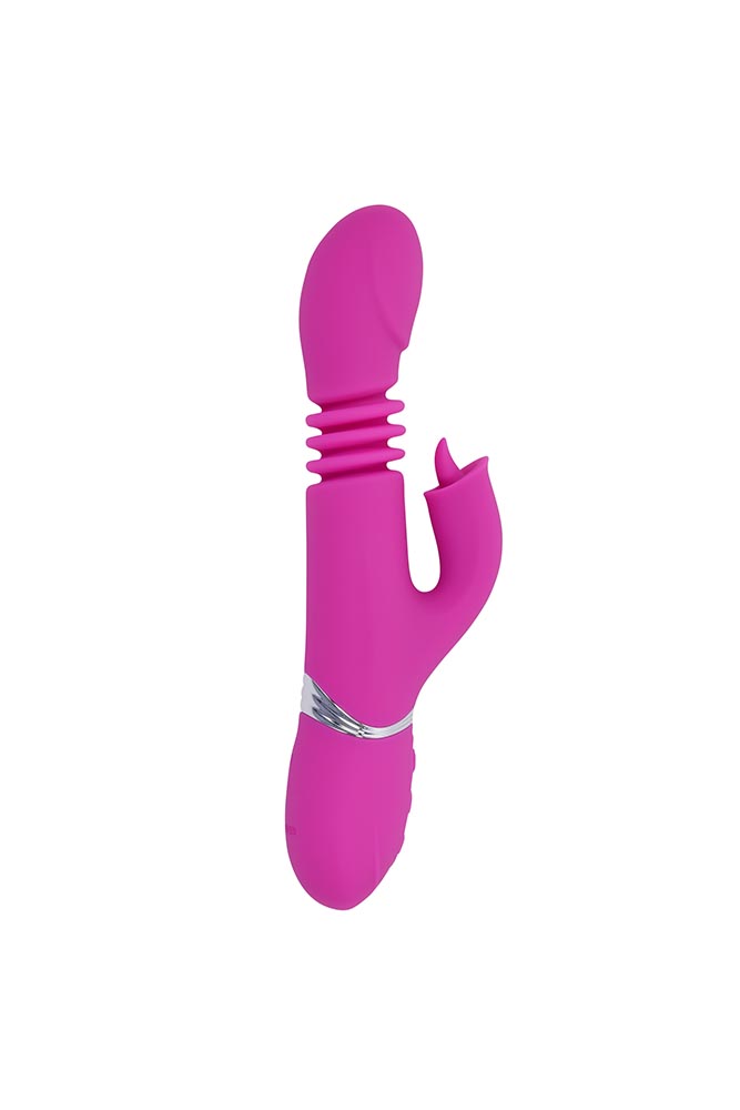Evolved - Pink Dragon Thrusting & Twirling Rabbit Vibrator - Pink - Stag Shop