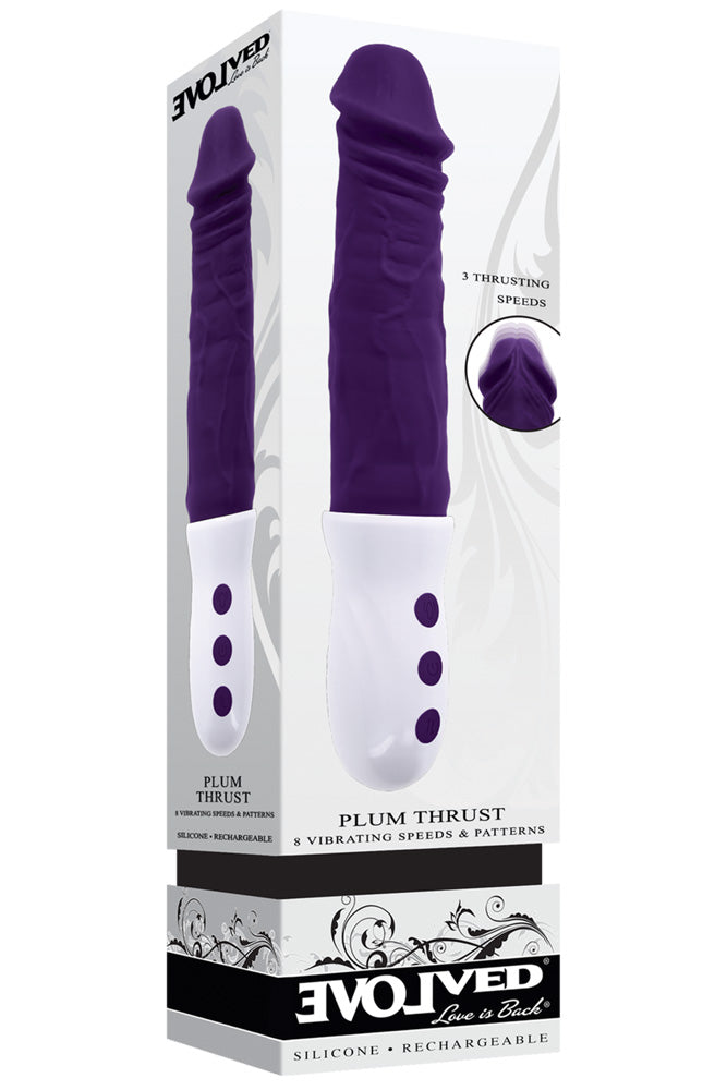 Evolved - Plum Thrust Thrusting Vibrator - Purple - Stag Shop