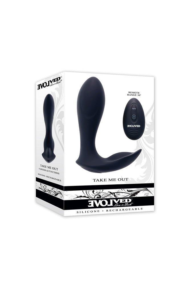Evolved - Take Me Out Remote Controlled Vibrator - Black - Stag Shop