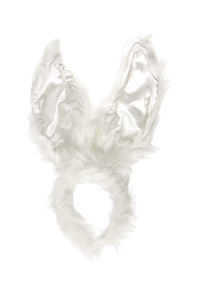 Forum Novelties - Super Deluxe Bunny Ears Headband - White - Stag Shop