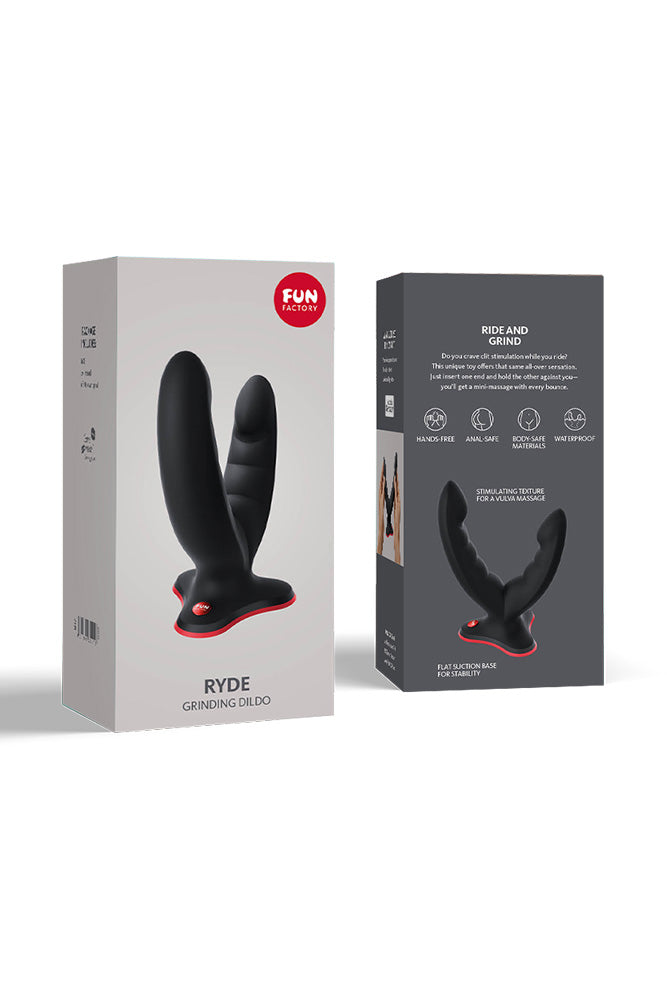 Fun Factory - Ryde Grinding Dildo - Black - Stag Shop