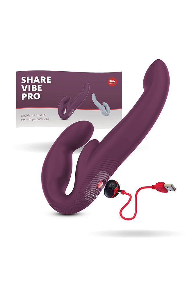 Fun Factory - Share Vibe Pro Vibrating Strapless Strap-On - Various Colors - Stag Shop