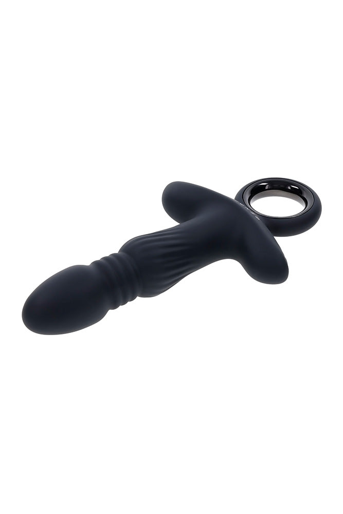 Gender X - Slayer Thrusting & Vibrating Butt Plug - Black - Stag Shop