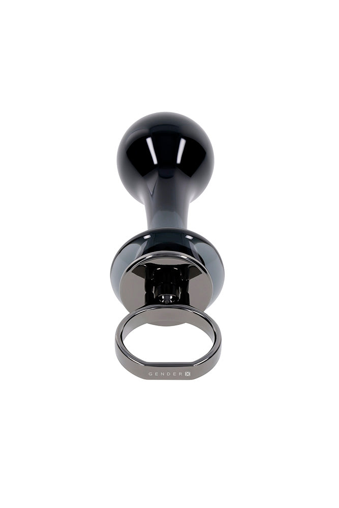 Gender X - Blow Pop Glass Anal Plug - Black - Stag Shop