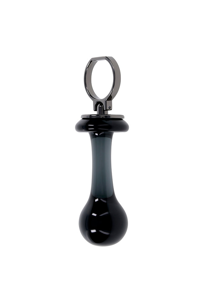 Gender X - Blow Pop Glass Anal Plug - Black - Stag Shop