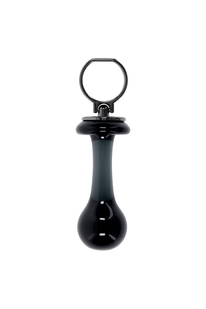 Gender X - Blow Pop Glass Anal Plug - Black - Stag Shop
