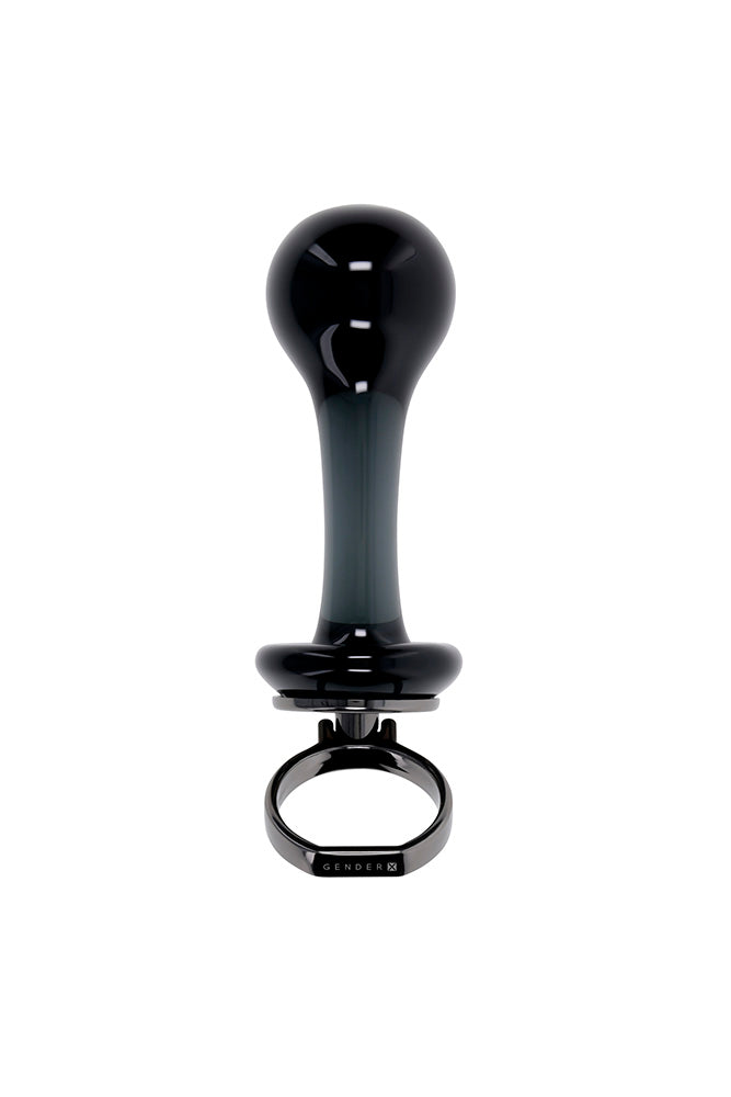 Gender X - Blow Pop Glass Anal Plug - Black - Stag Shop
