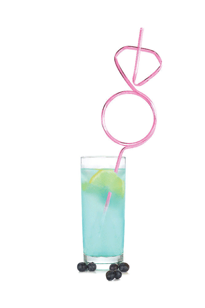 Little Genie - Glitterati Diamond Silly Straws - 8pk - Stag Shop