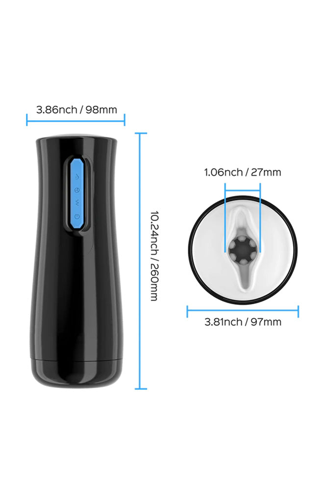 Honey Play Box - Haven Automatic Stroker With Sucking Penis Sleeve - Black - Stag Shop