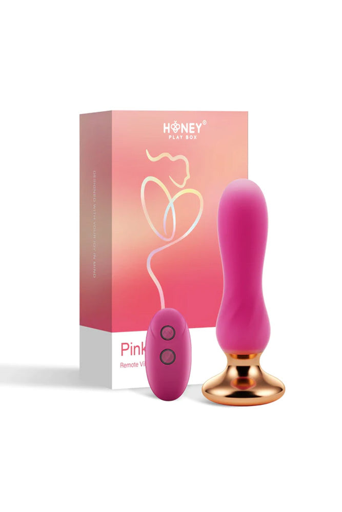 Honey Play Box - Pink Holic Vibrating Remote Controlled Anal Plug - Pink - Stag Shop