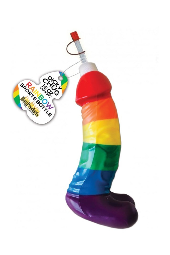 Hott Products - Dicky Chug Rainbow Sports Bottle - Rainbow - Stag Shop